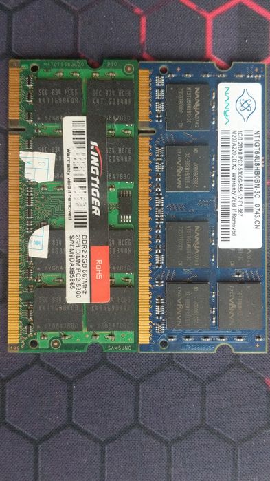 Pamięć RAM PC5300 2gb i 1gb