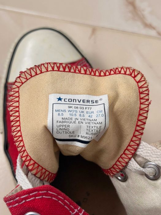 Оригинальные Converse All Star 42 размер красные кеды
