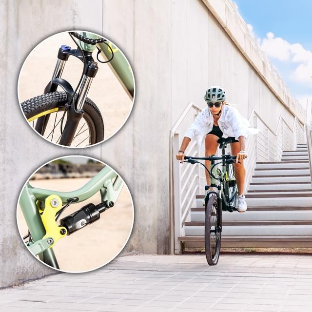 Bicicleta de montanha elétrica com 90 km de autonomia