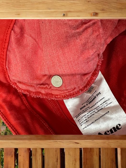 Acne Studios Skin 5 Orange Dye roz. W27 L32 damskie dżinsy