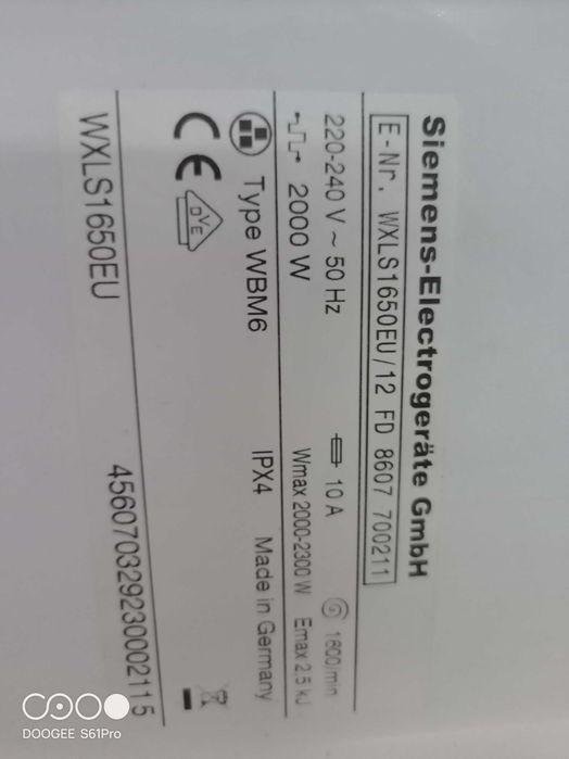 Pralka Siemens WXLS1650EU
