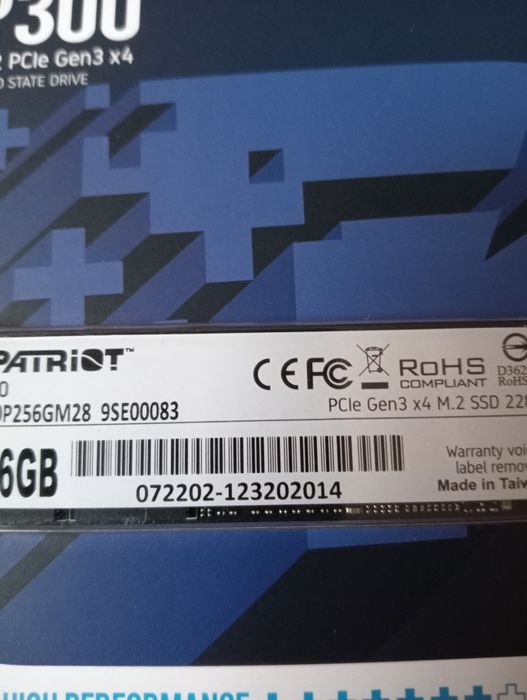 128gb 256 gb Ceamere ssd NVMe m2 Patriot ssd P300 256GB