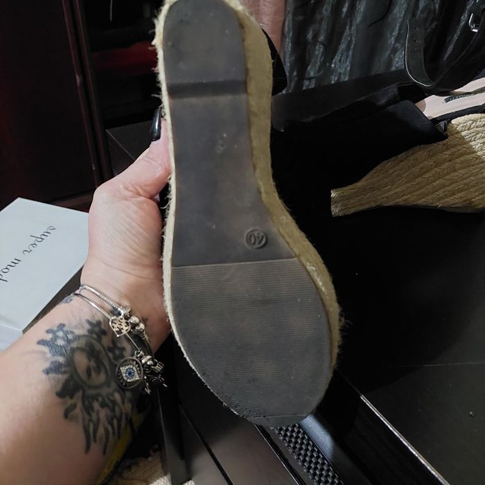 Sandalias salto cunha