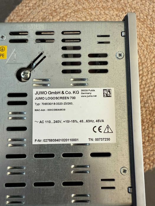 Rejestrator Jumo Logoscreen 700