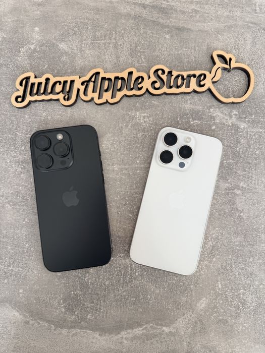 iPhone 15 Pro 512gb Silver & Black Titanium! Крутий айфон по гарній ціні!