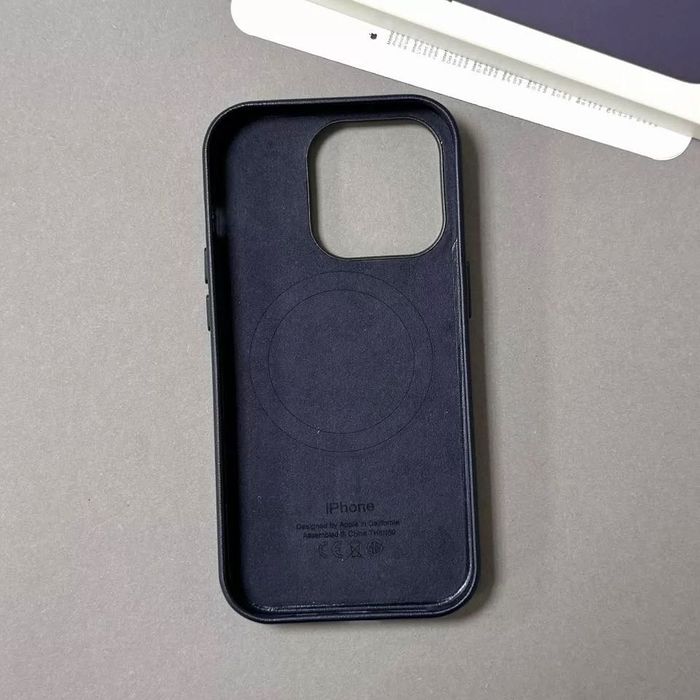 Шкіряний чохол Leather Case для iPhone 14 Pro | Чехол на Айфон 14 Про