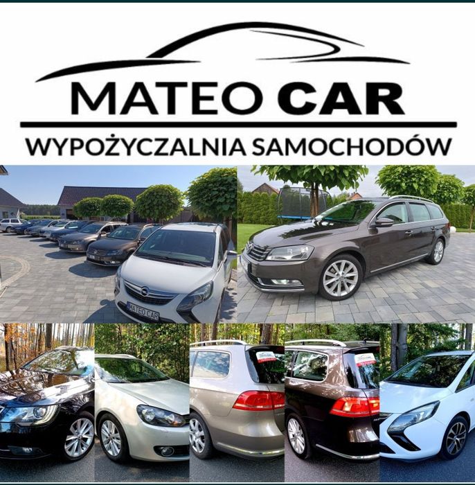 MATEOCAR wypożyczalnia wynajem samochodów Passat Superb Golf Galaxy