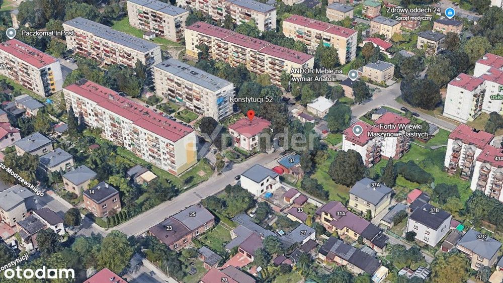 Budynek użytkowy z cz. mieszkalną i parkingiem