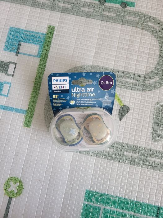 Smoczki philips ultra air nighttime 0-6m