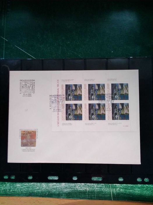 1985 FDC Do Bloco 5 Seculos Do Azulejo Em Portugal MNH **