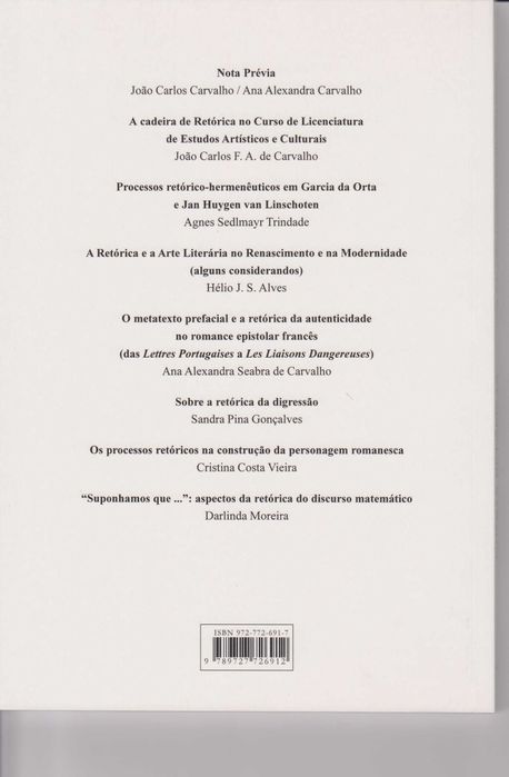 Retóricas e Outras Retóricas - João Carlos Carvalho