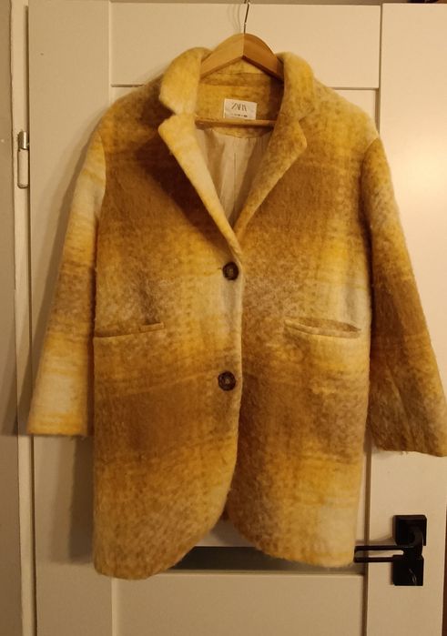 Wełniany płaszcz Zara r. 152