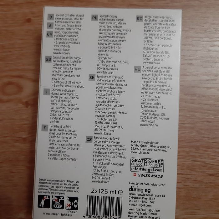 Odkamieniacz Durgol Tchibo