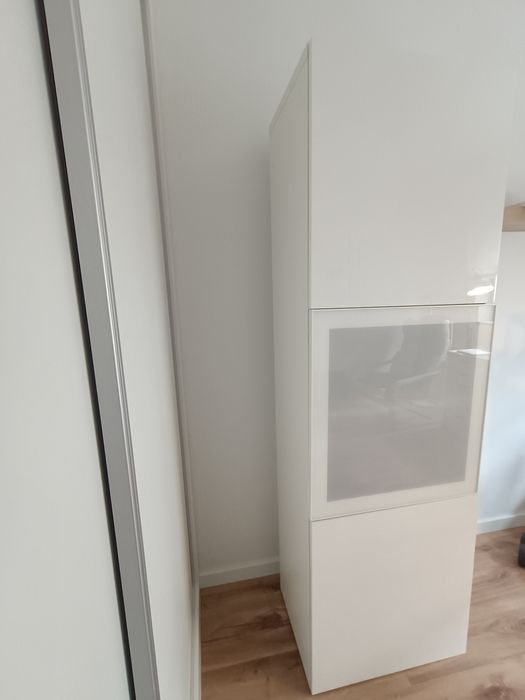 BESTA Combinação arrumação com portas de vidro