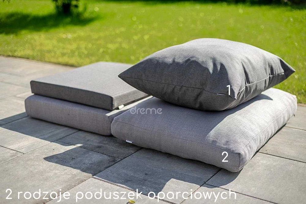 meble ogrodowe metalowe sofa kanapa stolik poduszki producent komplet