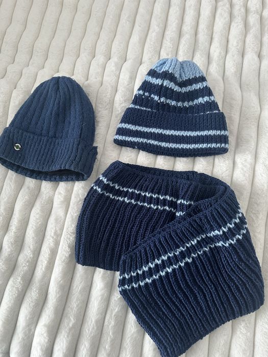 2 шапки и шарф разом 100 грн