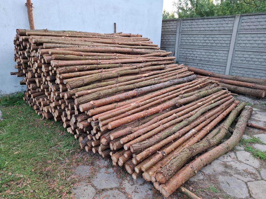 Stemple budowlane drewniane 3,0 m.