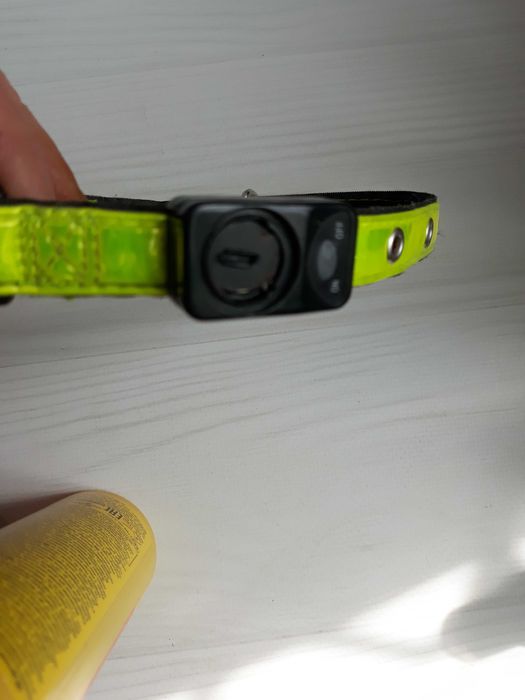 Светящийся флуорисцентный LED ошейник 46 см шлейка для собак