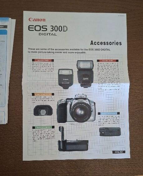 Canon 300D – Só Corpo | Em Caixa | Extras Incluídos