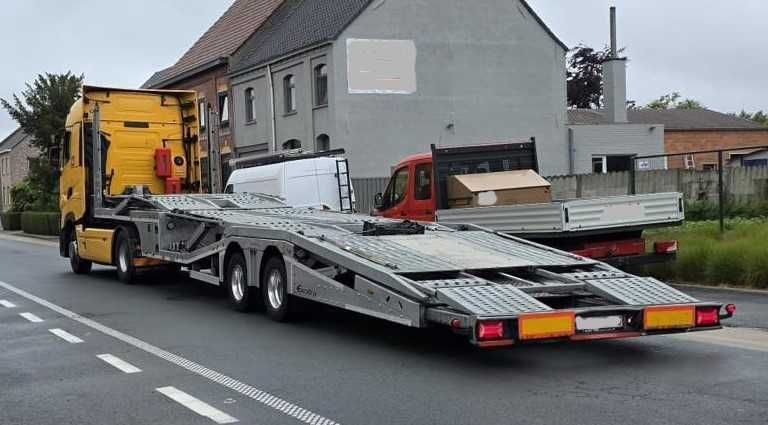 Conjunto Tractor Renault T 480 e Porta carros Eroglu Trailer