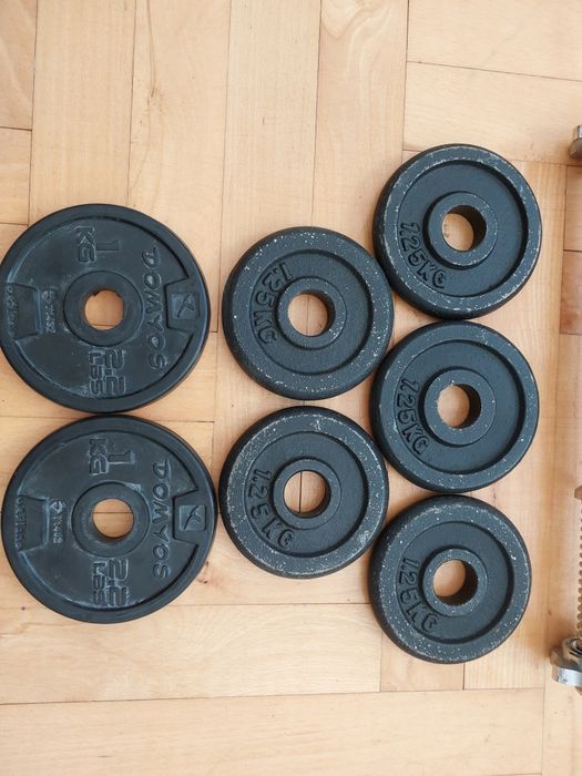 Gryf krótki 42cm x2 sztuki obciążenie żeliwne 8,25kg