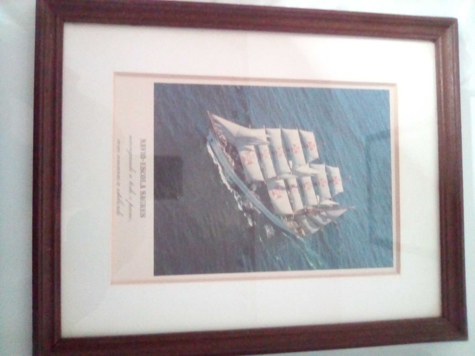 Quadros com gravuras do navio Sagres