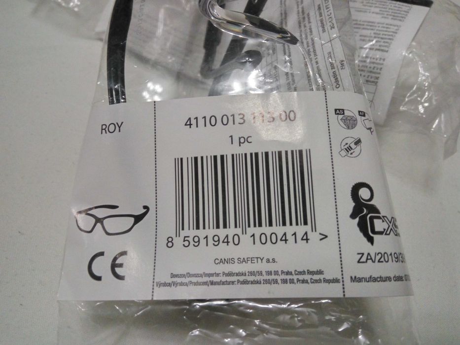 Прозрачные, Противоударные  рабочие защитные очки CXS ROY. Чехия.