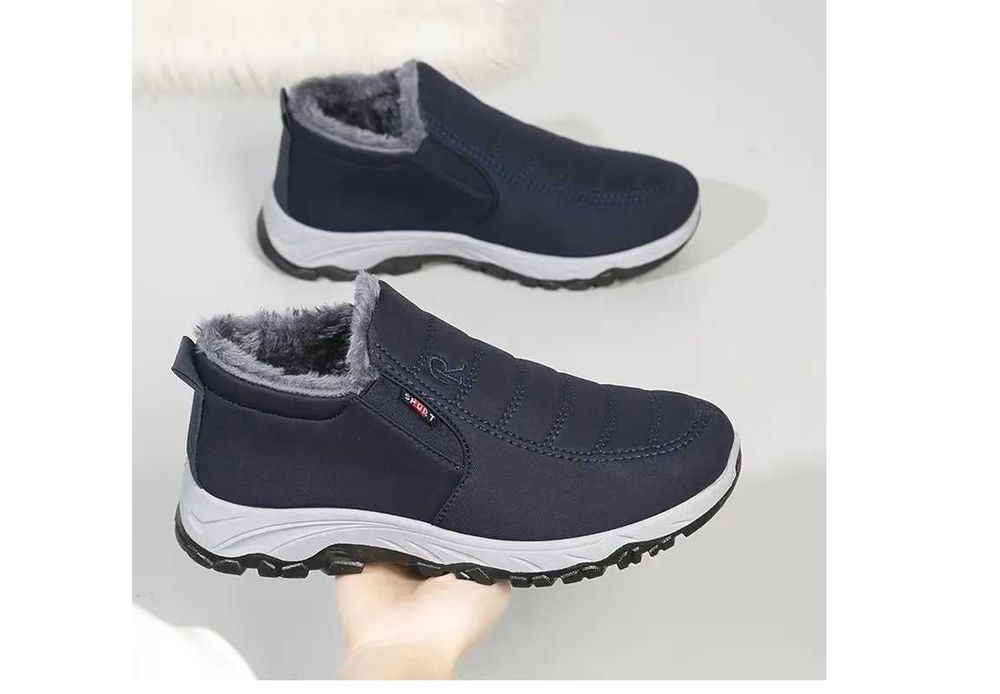 męskie OCIEPLANE buty zimowe niebieskie nowe /41