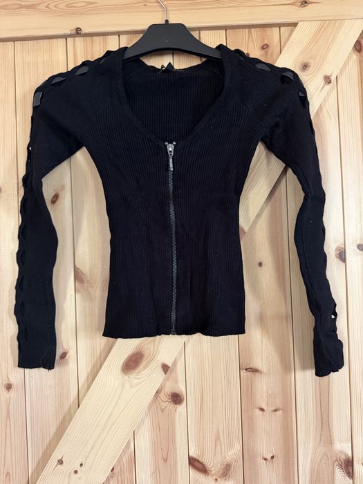 Rozpinany sweterek Guess czarny XS