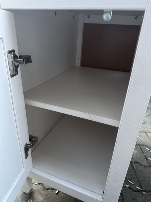 Biurko ikea hemnes lite drewno białe + Nadstawka + Dowóz Stan BDB