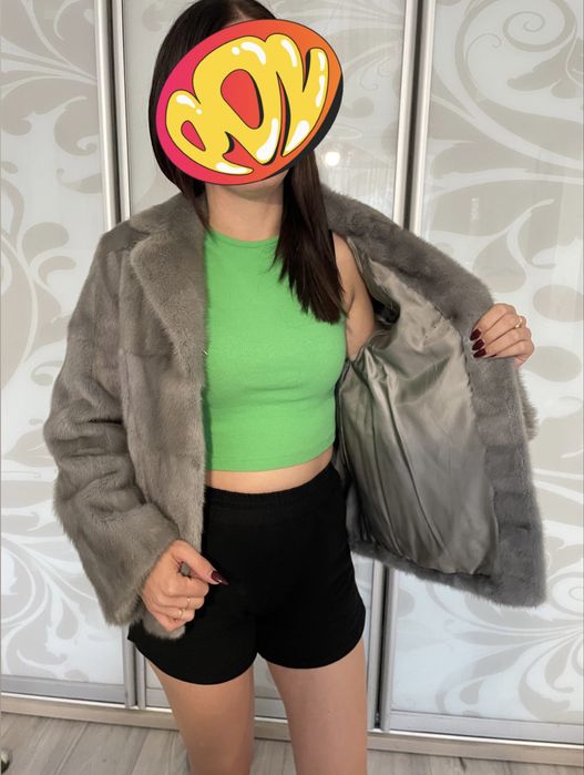 Норкова шуба голуба норка