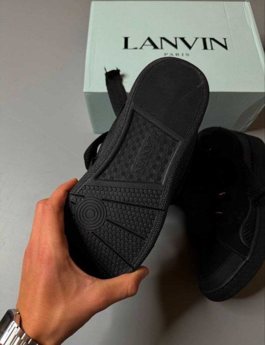 Кросівки Lanvin Curb Black / ланвін курб чорні кроси сваг черные кросы