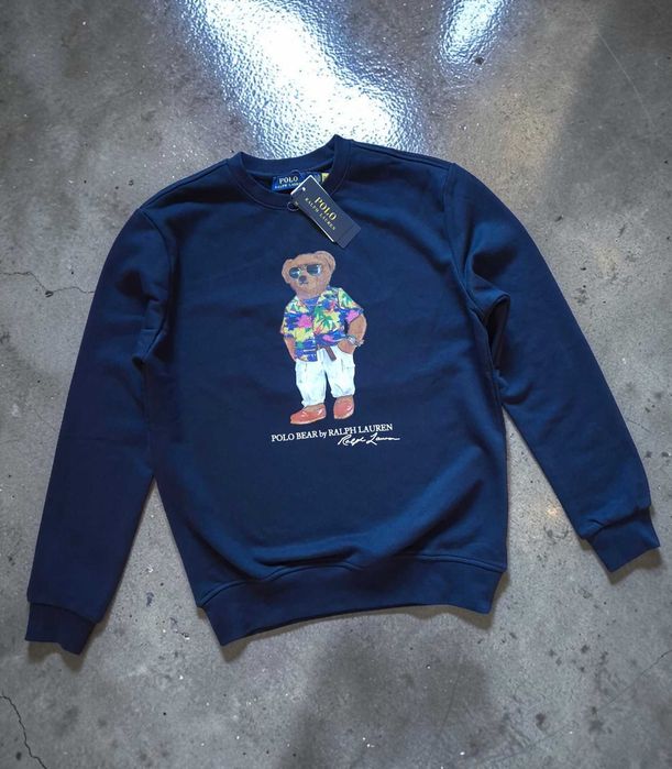 Ralph Lauren Czarna Bawełna 100% Bluza M XL XXL 3XL Męska