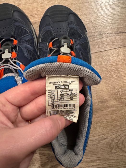 Buty turystyczne trekkingowe chłopięce Quechua Crossrock 36