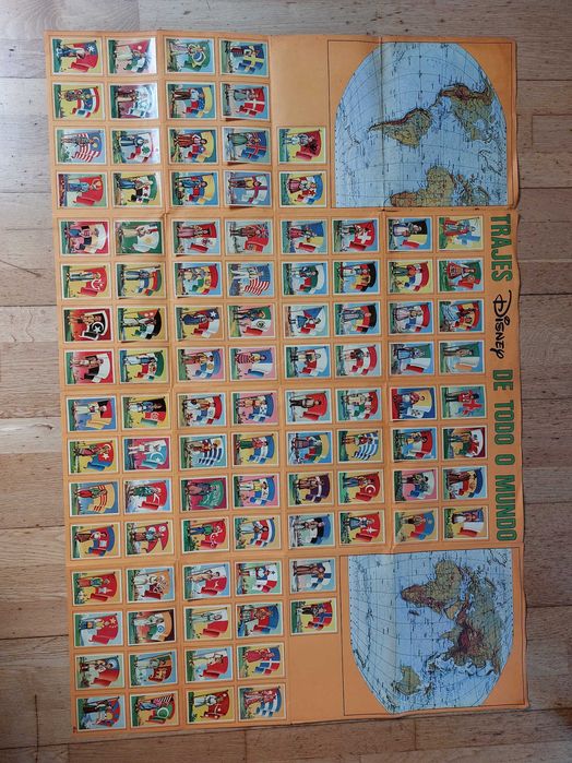 Caderneta de cromos Trajes Disney de todo Mundo - rara