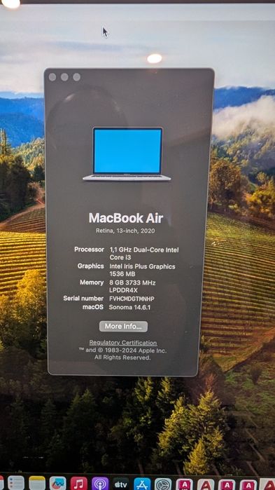 Portátil A2179 Apple MacBook Air 13" i3 Silver, 8GB/256GB, Grade A