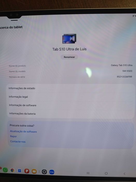 Samsung Galaxy Tab S10 Ultra 512GB – Perfeito estado + Teclado + Rato Bluetooth