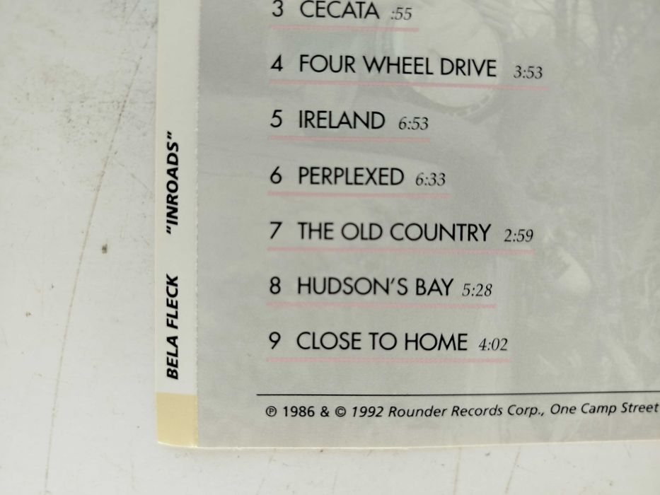 Okładka CD Béla Fleck Inroads poligrafia OP+OT bez płyty !!