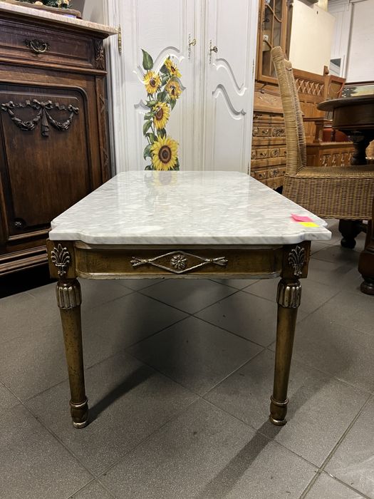 Ława drewniana z marmurowym blatem/Raty