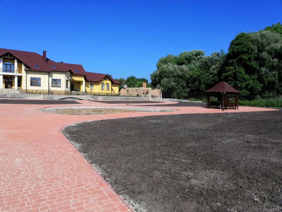 Укладання тротуарної плитки/укладка тротуарной плитки/асфальтування ...