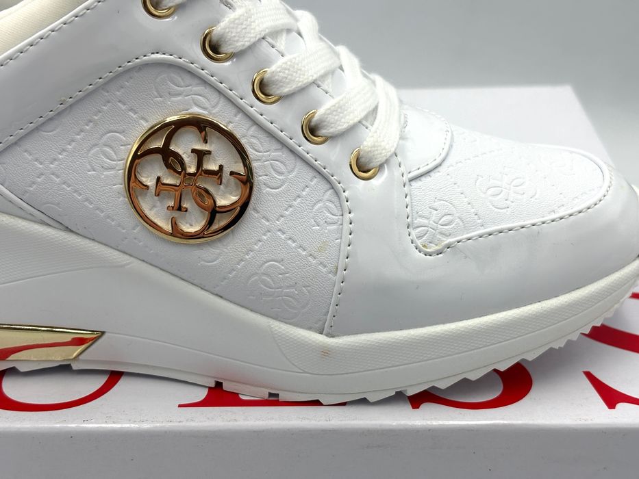 ‼️Nowe oryginalne trampki sneakersy GUESS Jaryds4 białe 36 AZ 038