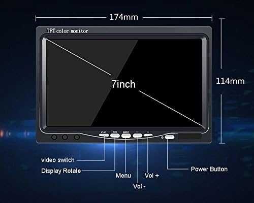 7" TFT LCD HD kamera cofania monitor parkowania