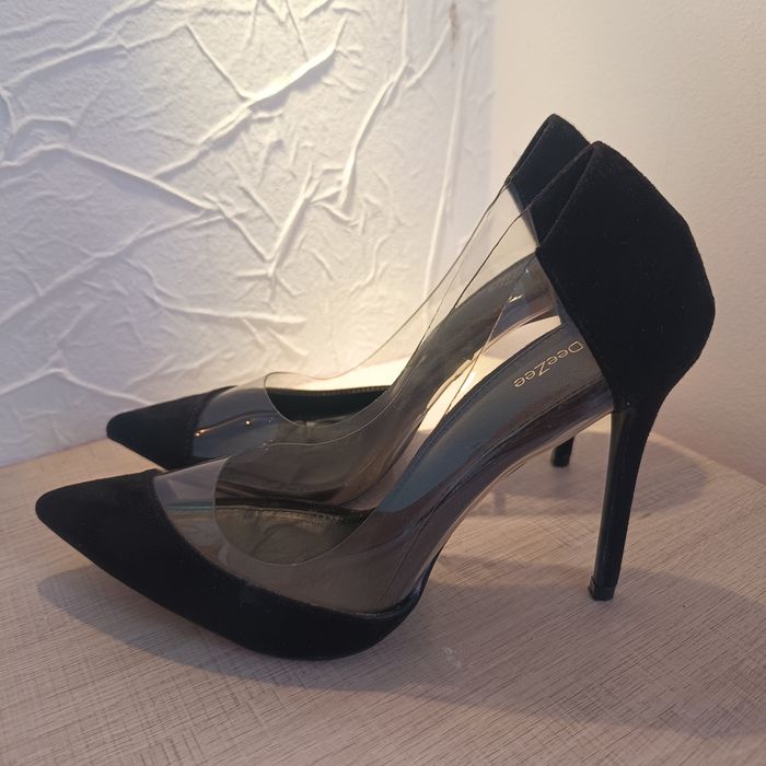 Czarne szpilki wizytowe 39 deezee