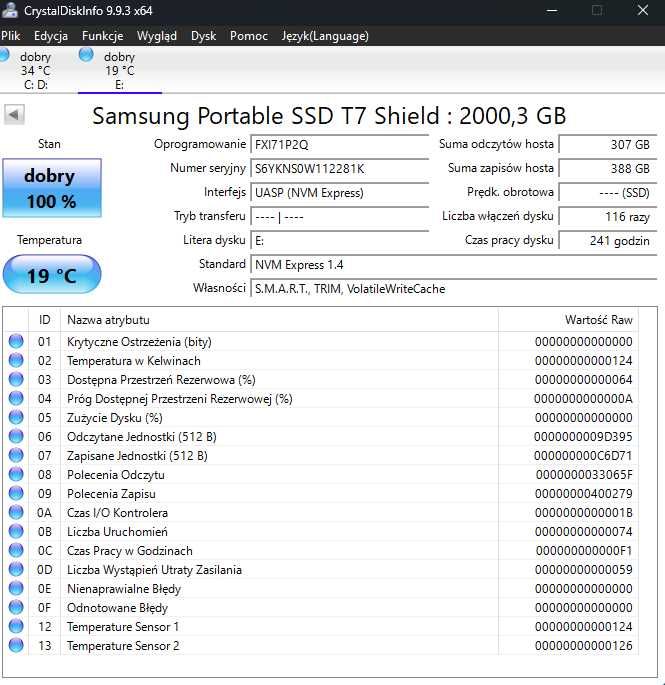 Dysk SSD Samsung T7 Shield 2TB