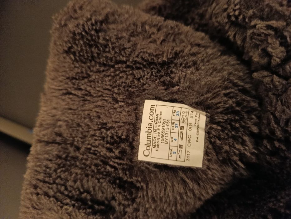 Śniegowce Columbia w rozmiarze 37