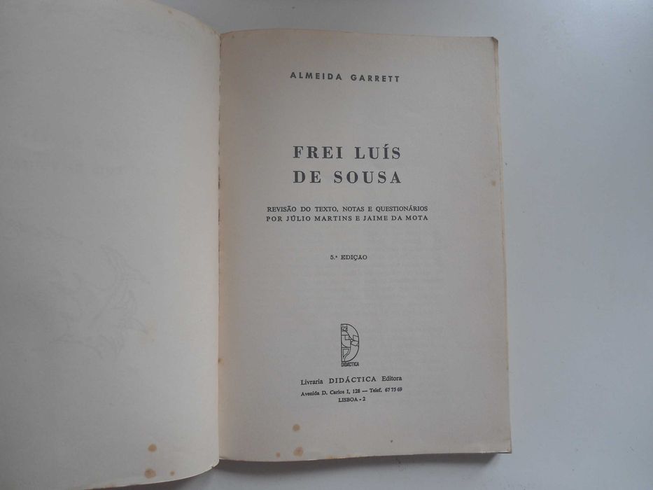 Frei Luís de Sousa por Almeida Garrett