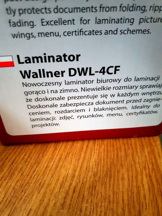 laminator Wallner DWL-4CF