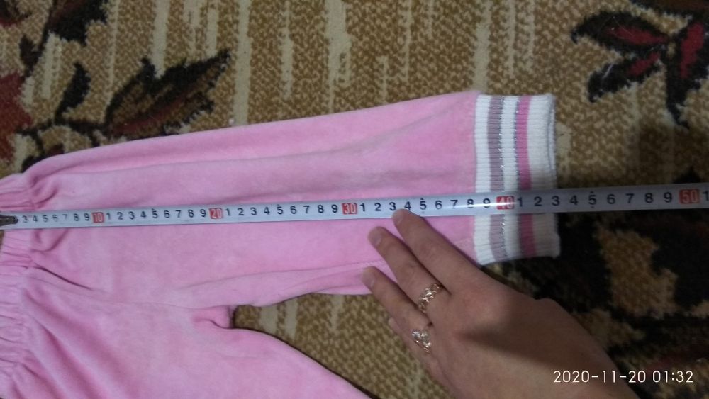 Велюровый костюмчик тройка для девочки