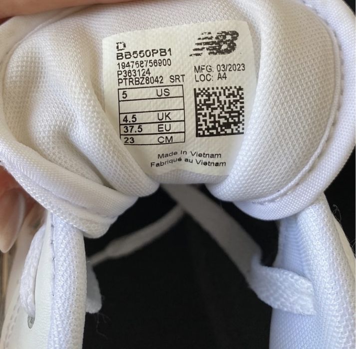 Sneakers Clássicos New Balance 550 White 37.5