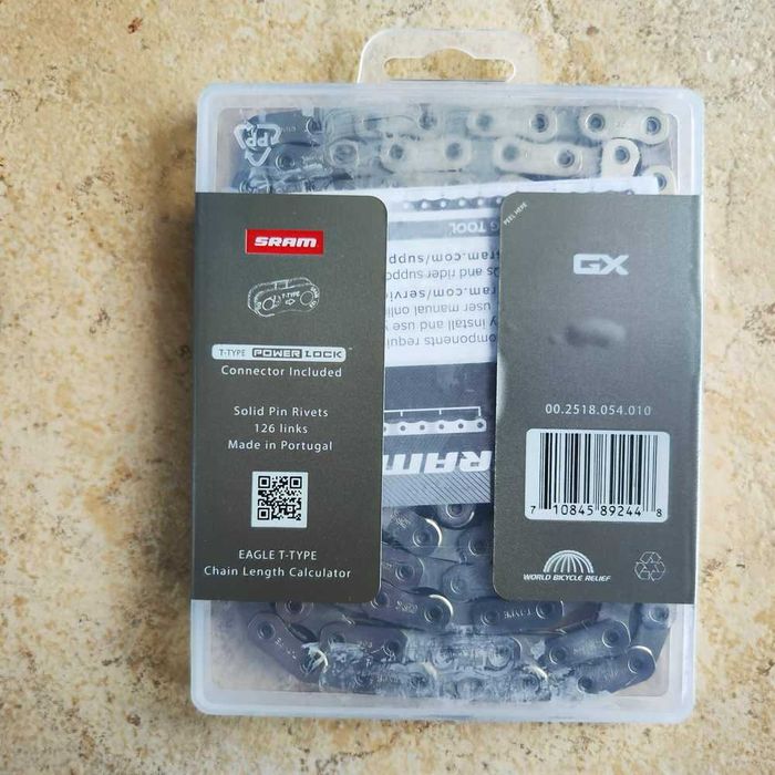 Corrente SRAM GX Eagle Transmission Flattop 12s com PowerLock 126 Elos